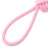 Mr.Kranch игрушка для собак Мяч из каната на кольцевом шнуре, 15х5 см, розовая с голубым