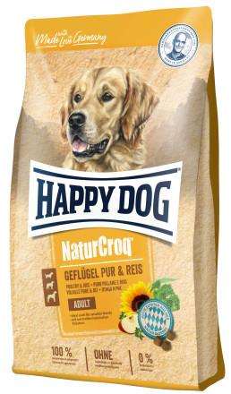 Happy Dog NaturCroq сухой корм для собак всех пород с чувствительным пищеварением с птицей и рисом - 15 кг