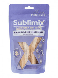 Prime Ever Sublimix Наггетсы из индейки с морковью лакомство для собак 60 г
