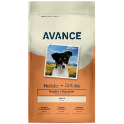 Avance Puppy полнорационный сухой корм для щенков, с индейкой и бурым рисом - 800 г