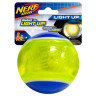 Изображение товара NERF игрушка для собак светящийся мяч прозрачный, синий зеленый - 8 см