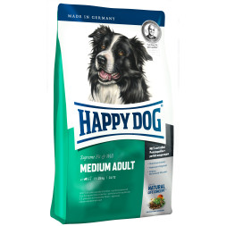 Happy Dog Supreme Fit &amp; Well сухой корм для взрослых собак средних пород с птицей и лососем - 1 кг