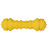 Mr.Kranch игрушка для собак Гантель дентальная с ароматом сливок, желтая, 18 см
