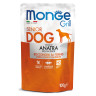 Изображение товара Monge Dog Grill Senior влажный корм для пожилых собак с уткой в паучах 100 г (24 шт в уп)