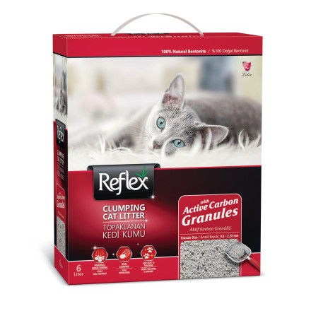 Reflex комкующийся наполнитель для кошачьих туалетов, сверхпрочное комкование - 6 л (5,1 кг)