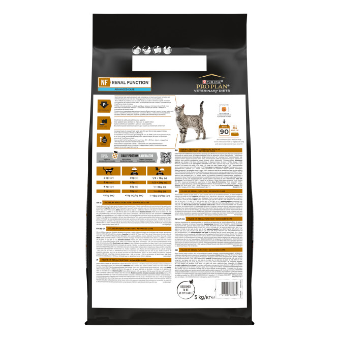 Purina Pro Plan Veterinary Diets NF Renal Function Advanced Care (Поздняя стадия) сухой корм для взрослых кошек при хронической почечной недостаточности - 5 кг