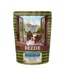 Dezzie Adult Dog Small Breed сухой корм для взрослых собак мелких пород с курицей и говядиной - 800 г