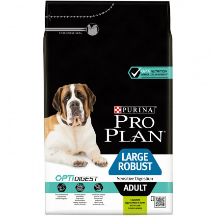 Pro Plan Adult Large Robust сухой корм для взрослых собак крупных пород с мощным телосложением с ягненком - 3 кг