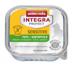 Animonda Integra Protect Sensitive влажный корм для взрослых кошек при пищевой аллергии c индейкой и картофелем в консервах - 100 г (16 шт в уп)