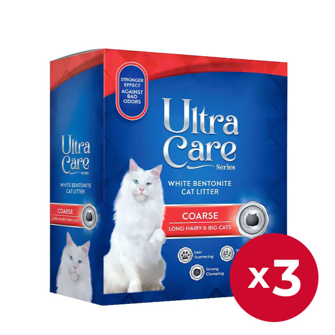 Ultra Care Coarse Long Hairy &amp; Big Cats комкующийся наполнитель для кошачьего туалета для длинношерстных и крупных кошек