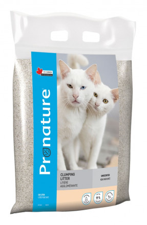 Pronature наполнитель комкующийся для кошек, без аромата - 12 кг