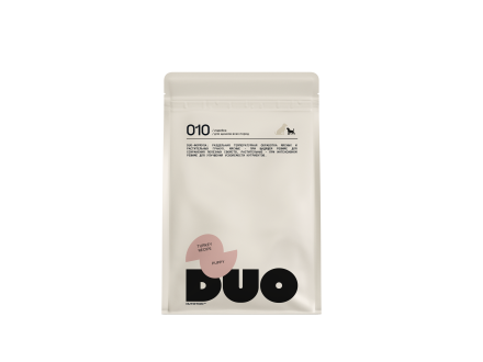 DUO Nutrition сухой полнорационный корм для щенков всех пород с индейкой и рисом - 1 кг