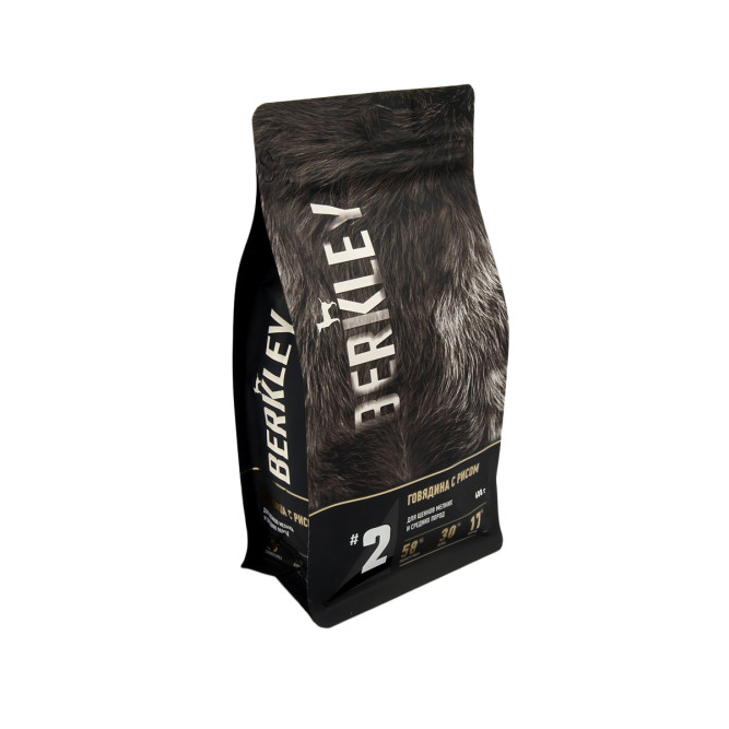 Berkley №2 сухой корм для щенков мелких и средних пород, с говядиной и рисом - 600 г