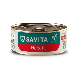 Savita Preventive Hepatic влажный корм для взрослых собак всех пород для профилактики болезней печени с говядиной и курицей, в консервах - 100 г х 12 шт