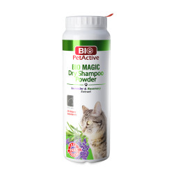 BioPetActive Bio Magic сухой шампунь для кошек с экстрактом лаванды и розмарина - 150 г