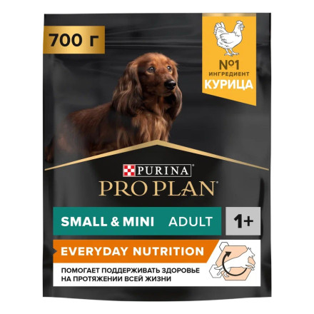 Purina Pro Plan Small &amp; Mini сухой корм для взрослых собак миниатюрных и мелких пород с курицей и рисом - 700 г