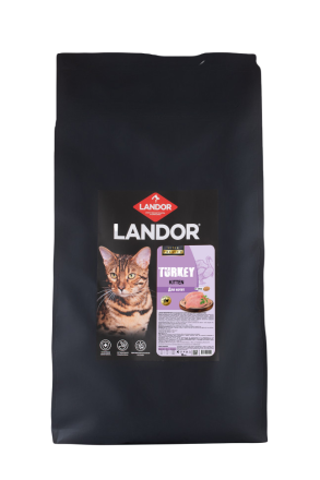 LANDOR MONOPROTEIN сухой корм для котят, с индейкой - 10 кг