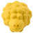 Mr.Kranch игрушка для собак Овечка с пищалкой, 8,5х12 см, желтая, с ароматом сливок