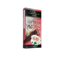 Edel Cat лакомство для кошек крем-суп с ягненком и клюквой - 75 г (5 шт в упаковке)