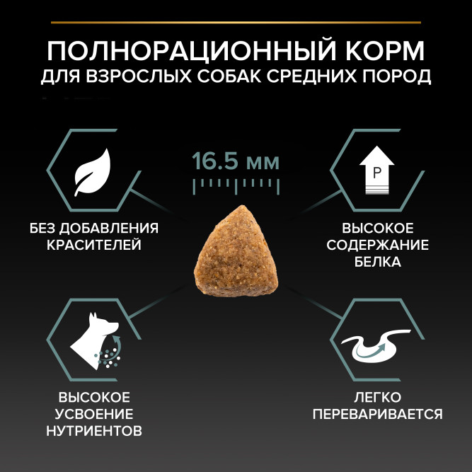 Pro Plan Adult Sensitive Digestion сухой корм для взрослых собак средних пород с чувствительным пищеварением, с ягненком - 7 кг