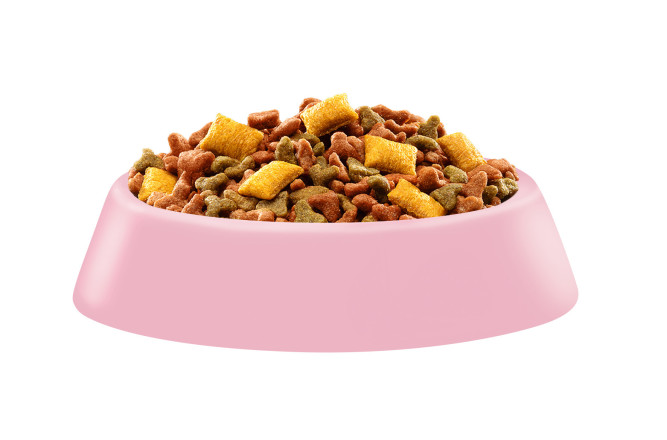 Whiskas Вкусные подушечки с молочной начинкой сухой корм для котят от 2 до 12 месяцев Аппетитное ассорти с индейкой и морковью - 350 г