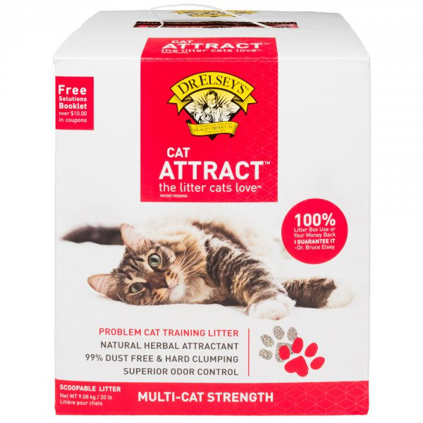 Наполнитель для кошачьего туалета Dr.Elseys Cat Attract для приучения к лотку 9.08 кг