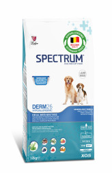 Spectrum Derm 26 For All Breed Adult Dogs сухой корм для взрослых собак, для здоровой кожи и шерсти, с лососем и рисом - 12 кг