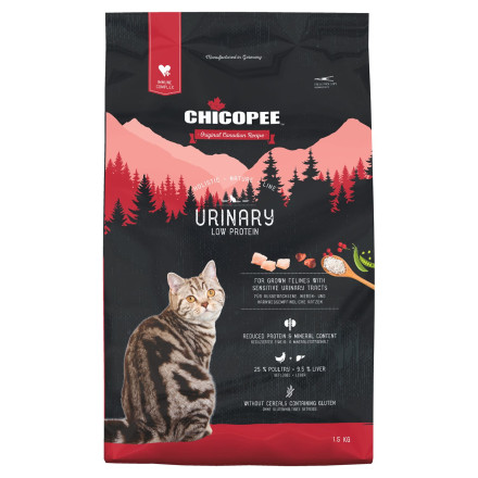 Chicopee HNL Cat Urinary сухой корм для кошек, склонных к проблемам с мочеполовой системой - 1,5 кг