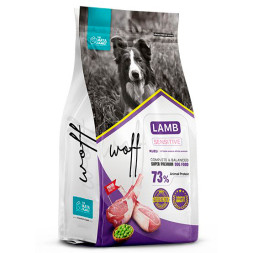Woff Sensitive сухой корм для собак с чувствительным пищеварением с ягненком - 12 кг