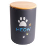Изображение товара Mr.Kranch MEOW бокс керамический для хранения корма для кошек, 1900 мл, черный