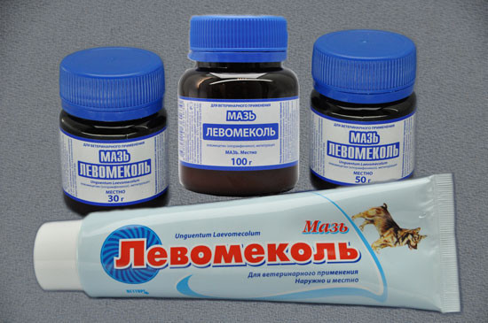 Левомеколь мазь для животных - 162 г, туба