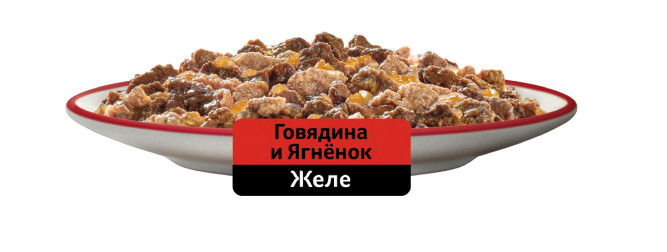 Whiskas влажный корм для взрослых кошек, желе с говядиной и ягненком, в паучах - 75 г х 28 шт