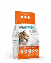 BentySandy Orange наполнитель для кошачьего туалета комкующийся, глиняный, с ароматом апельсина - 5 л (4,35 кг)