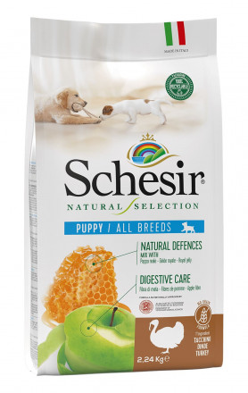 Schesir Natural Selection Puppy сухой беззерновой корм для щенков с индейкой - 2,24 кг