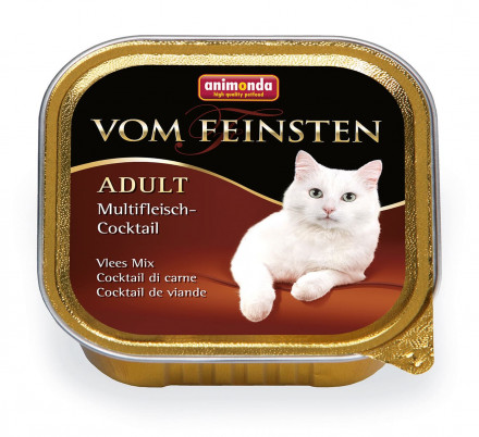 Animonda Vom Feinsten Adult влажный корм для взрослых кошек с коктейлем из разных сортов мяса - 100 г (32 шт в уп)