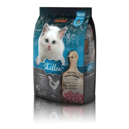 Сухой корм Leonardo Kitten для котят до 12 месяцев, для беременных и кормящих кошек - 400 г