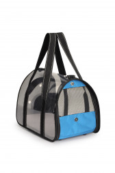 Camon сумка-переноска для кошек и собак прозрачная, голубая