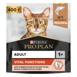 Purina Pro Plan Adult сухой корм для взрослых кошек с лососем - 400 г