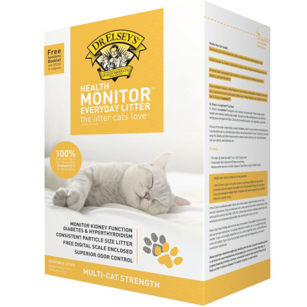 Наполнитель для кошачьего туалета Dr.Elseys Health Monitor контроль здоровья 9.08 кг