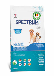 Spectrum Derm 26 For All Breed Adult Dogs сухой корм для взрослых собак, для здоровой кожи и шерсти, с лососем и рисом - 3 кг