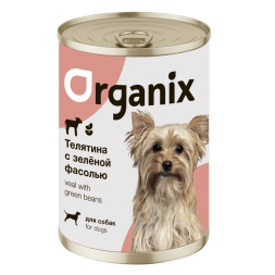 Organix консервы для собак с телятиной и зеленой фасолью - 400 г х 9 шт
