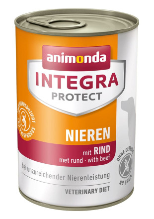 Animonda Integra Protect Renal влажный корм для взрослых собак при хронической почечной недостаточности с говядиной в консервах - 400 г (6 шт в уп)