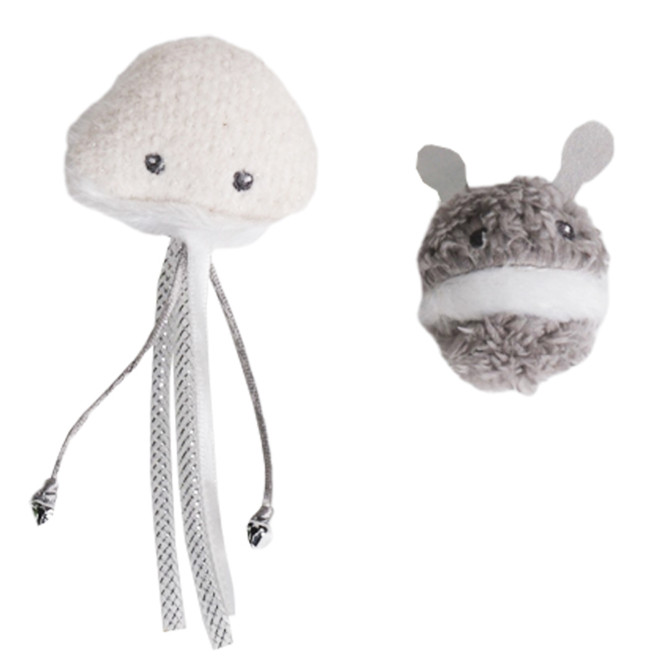 Petpark игрушка для кошек Инопланетянин и осьминог с кошачьей мятой, 2 шт