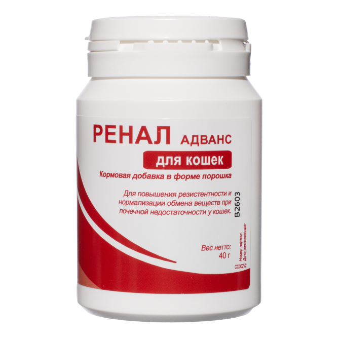 Candioli Ренал Адванс кормовая добавка для кошек при ХПН - 40 г