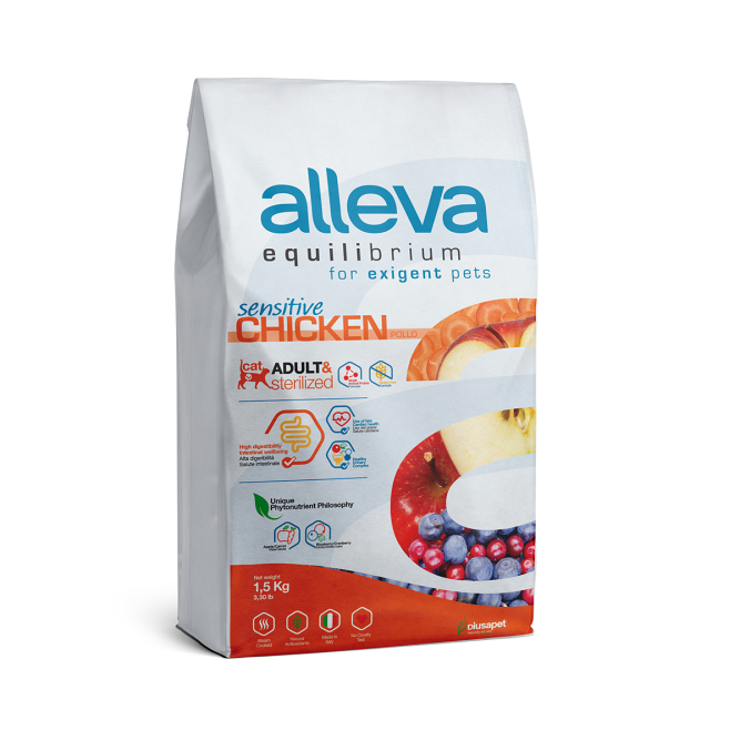 Alleva Equilibrium Chicken Adult Cat сухой корм с курицей для взрослых кошек - 1,5 кг