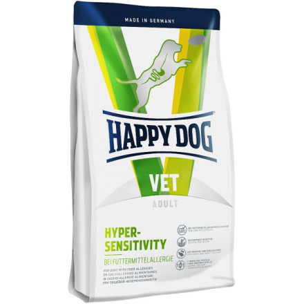 Happy Dog Vet Diet Hypersensitivity сухой монобелковый корм для собак всех пород при кормовой непереносимости - 1 кг