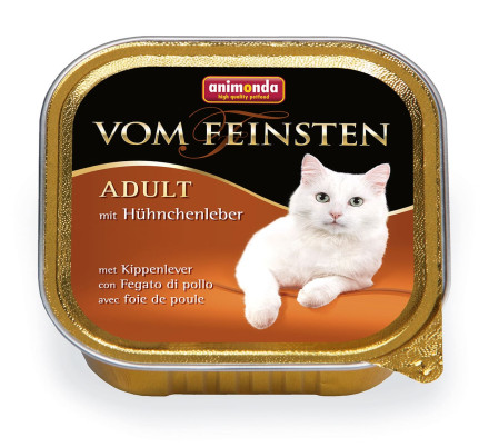 Animonda Vom Feinsten Adult влажный корм для взрослых кошек с куриной печенью - 100 г (32 шт в уп)