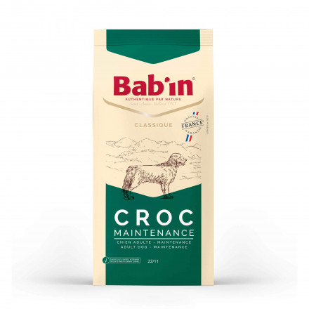 Babin Classique Croc Maintenance сухой корм для собак с низким уровнем физической активности с мясом утки, курицей и свининой - 15 кг