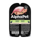 AlphaPet Superpremium влажный корм для взрослых стерилизованных кошек с кроликом, паштет - 80 г х 15 шт