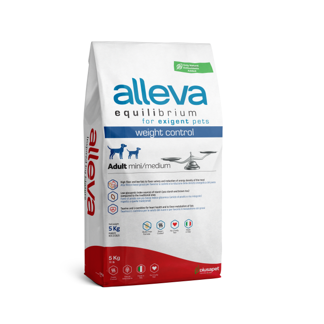 Alleva Equilibrium Weight Control Adult Mini/Medium сухой корм для взрослых собак мелких и средних пород для контроля веса - 5 кг